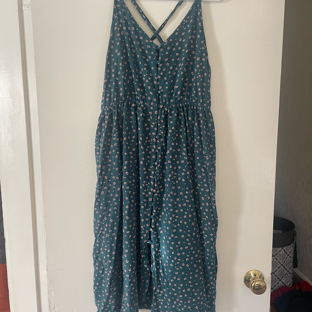 Roxy Teal Midi Dress